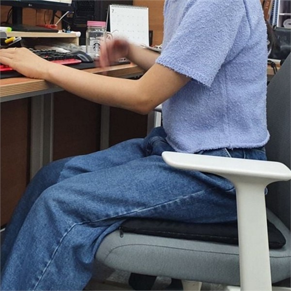 사무실 사각 의자 방석 좌식 논슬립 커버 방석 직장인 오래 - 상품 이미지