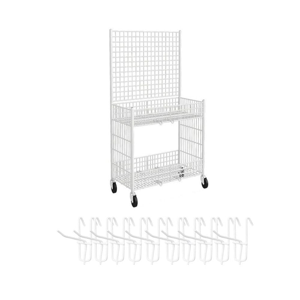 플리마켓 매대 이동식 악세사리 판매 트롤리 행사 좌판대 65cm - 상세 이미지 2