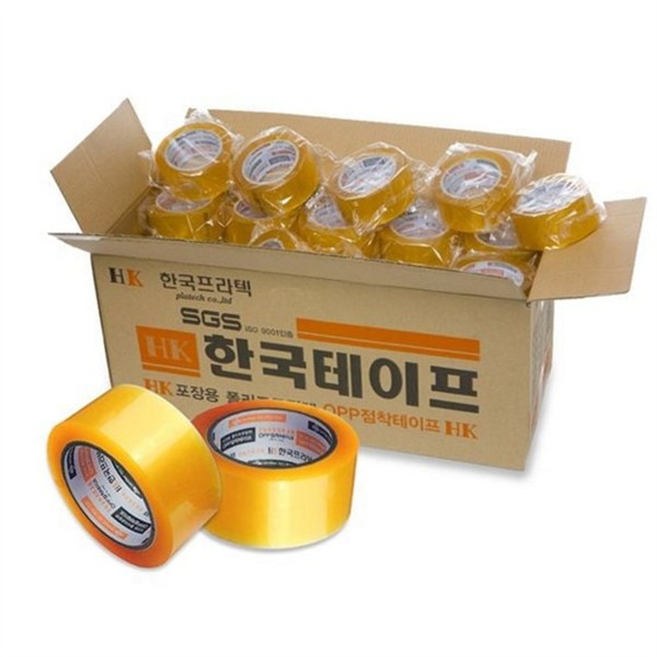 접착 경량 포장 테이프 50개 투명 opp 포장 테이프 박스 - 상품 이미지