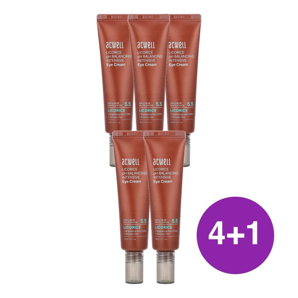 Acwell 5.5 감초 pH 밸런싱 인텐시브 아이 크림 30ml, 5개 - 상품 이미지
