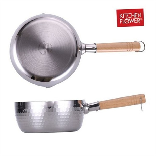 우드 스텐 편수 냄비 18cm 함마톤 인덕션 편수 냄비 캠핑 - 상품 이미지