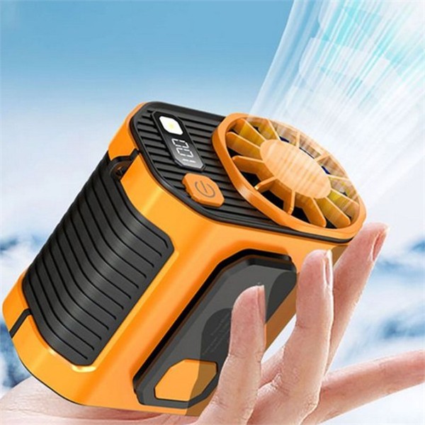 초경량 허리 부착 휴대용 선풍기 벨트형 여름 아웃도어 선풍기 작업용 - 상품 이미지