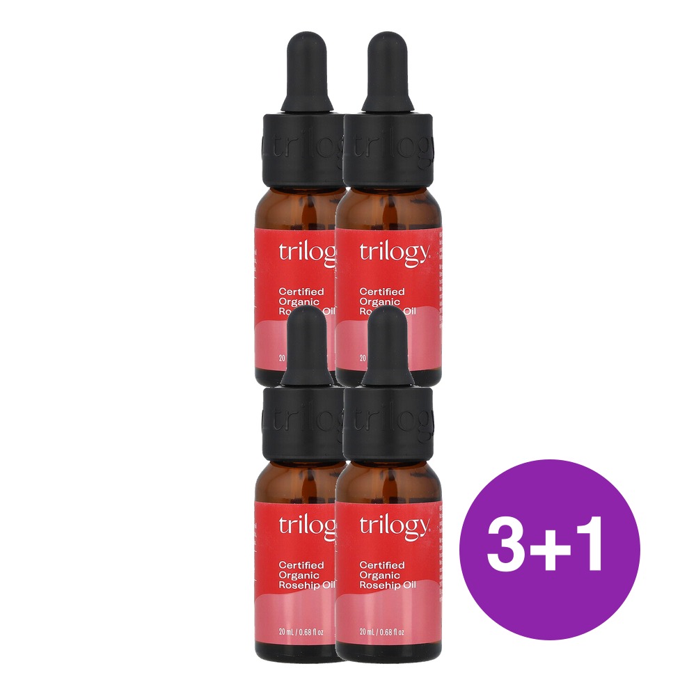 Trilogy 인증 로즈힙 오일 20ml, 4개 - 상품 이미지