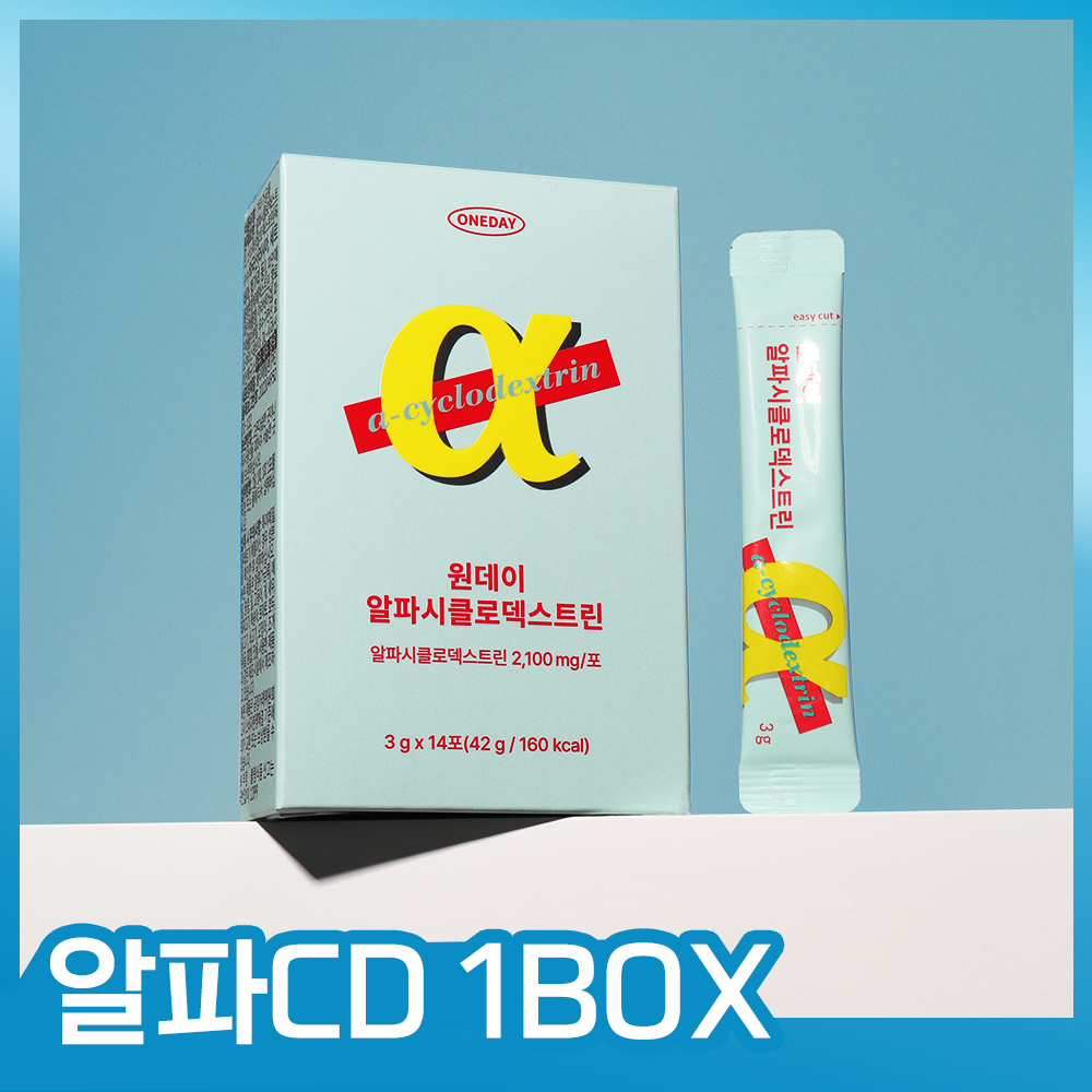 알파CD 원데이 알파시클로덱스트린 맛있는 파인애플맛 14포, 1개