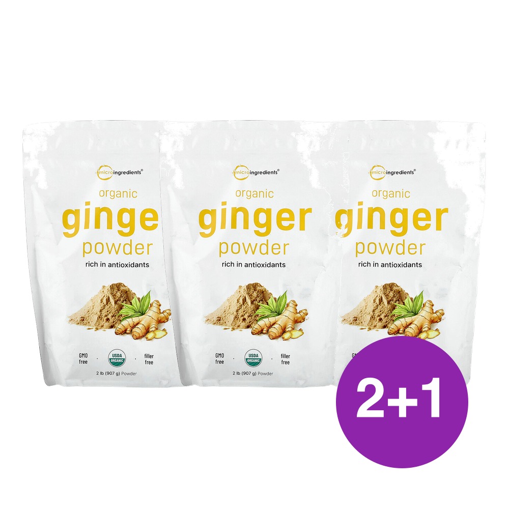 마이크로인그리디언츠 USDA 생강 분말 907g, 3개 - 상품 이미지