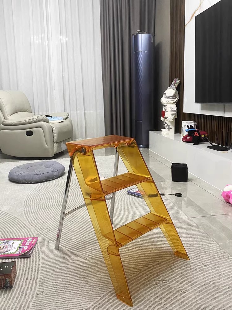 아크릴 간이 사다리 간이 폴딩 용품 매장 접이식 드레스룸 계단 - 상세 이미지 3