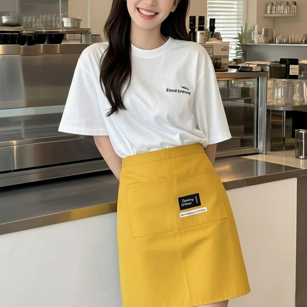 허리앞치마 반앞치마 하프 카페용 홀서빙 플로리스트 - 상세 이미지 3