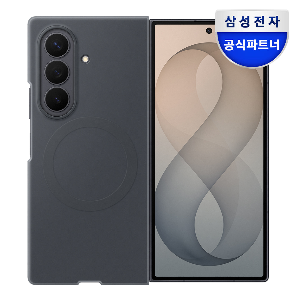 삼성 정품 실리콘 맥세이프 마그넷 케이스 커버 그라파이트, 갤럭시Z 폴드8 울트라 - 상품 이미지