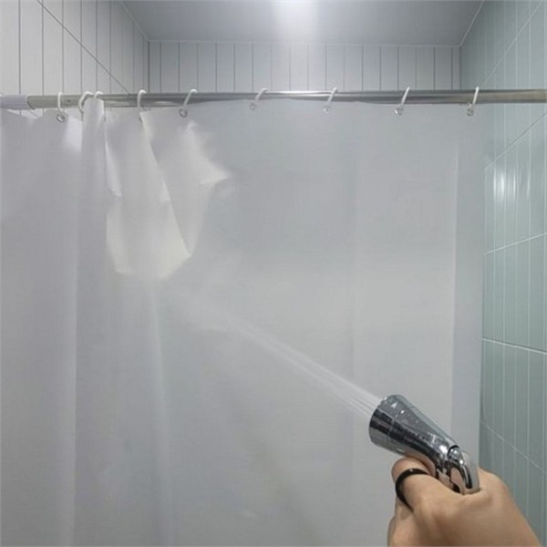 인테리어 무지 커튼 심플 방수 커튼 화장실 욕실 깔끔한 - 상품 이미지