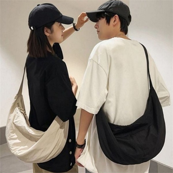 빅사이즈 여성 크로스 백 나일론 반달 크로스 백 데일리 가방 - 상세 이미지 2