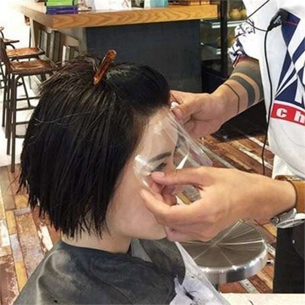 스프레이 헤어 얼굴 보호 필름 염색 파마 얼굴 가리개 - 상세 이미지 2
