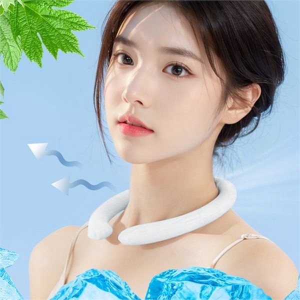 목걸이형 냉감 넥밴드 28도 쿨링 아이스 넥밴드 시원한 여름 튜브 - 상품 이미지