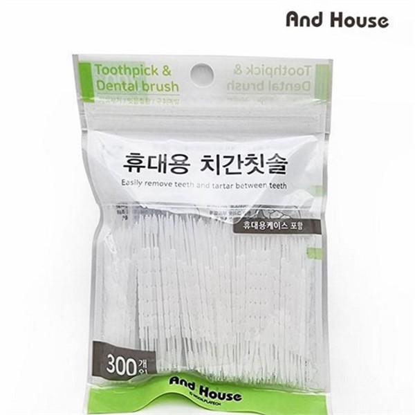 대용량 휴대용 치간 칫솔 300P 여행용 일회용 치간 칫솔 덴탈픽 - 상세 이미지 2