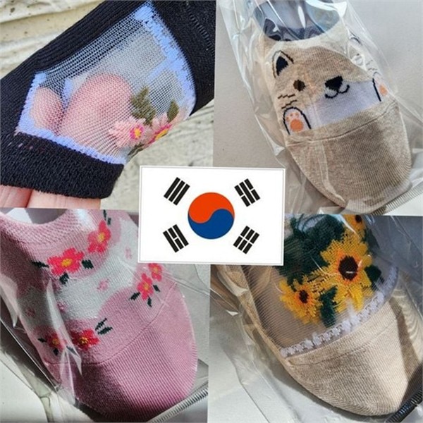 데일리 여성 덧신 선물 10족 시스루 여성 망사 덧신 스니커즈 - 상품 이미지