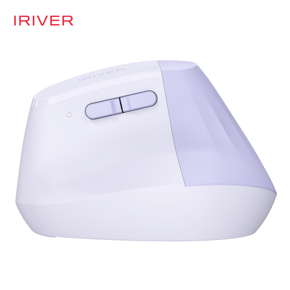 아이리버 멀티페어링 무소음 블루투스 무선 버티컬 마우스 EV25 라벤더 이미지 7