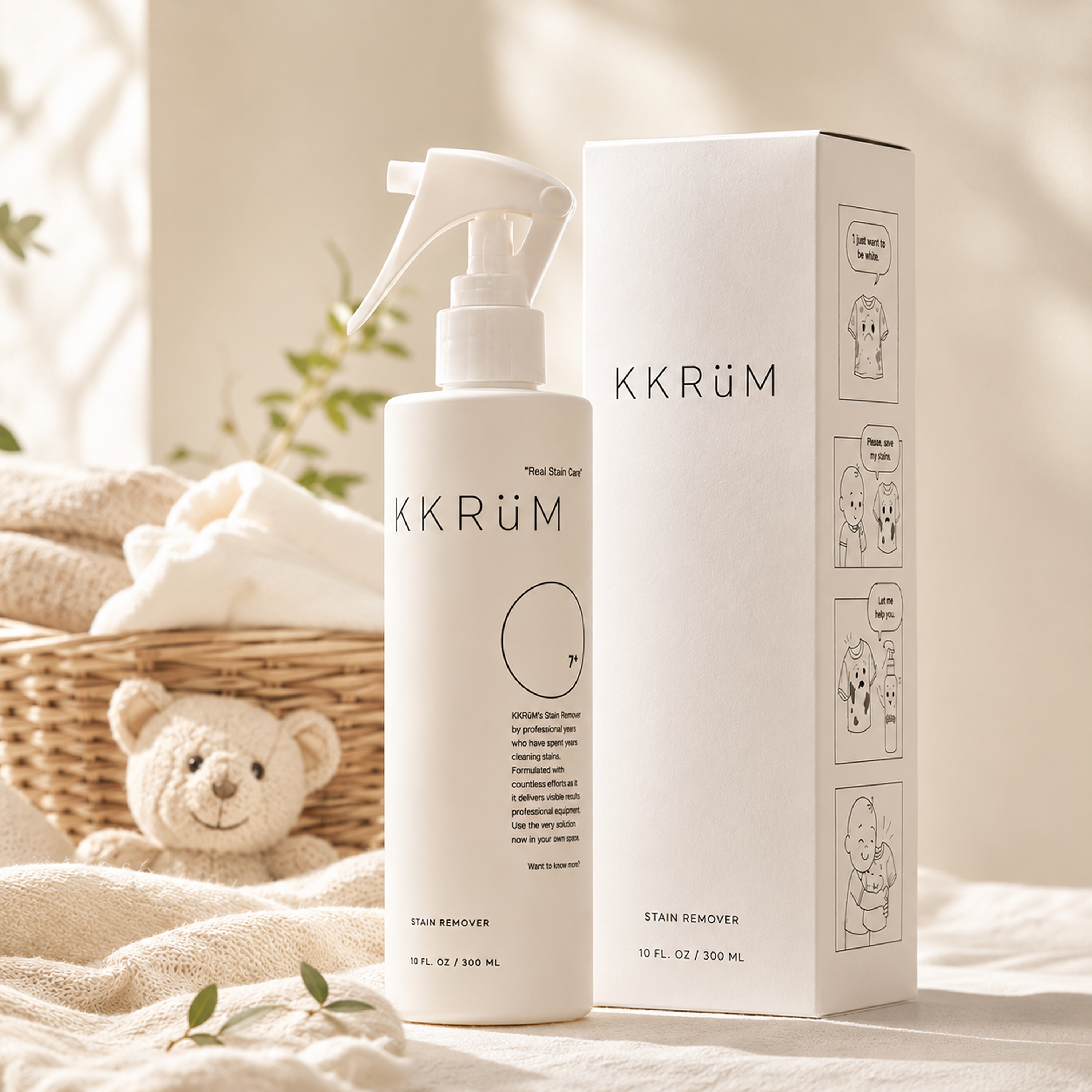 끄룸 얼룩제거제 옷 와이셔츠 목때 생리혈지우기 기름 흰옷 누런때 얼룩제거 300ml, 1개 - 상품 이미지