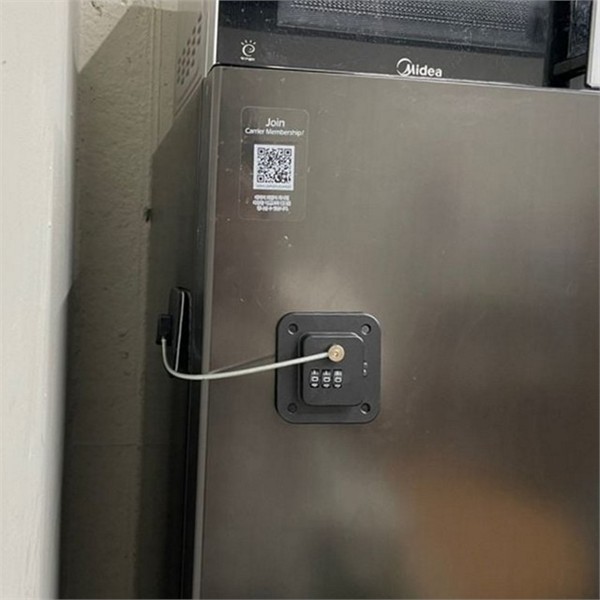 붙이는 냉장고 자물쇠 다이얼 번호키 잠금 장치 시건장치 와이어 - 상품 이미지