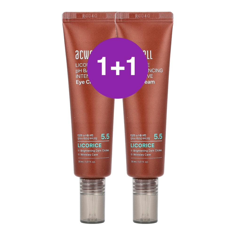 Acwell 5.5 감초 pH 밸런싱 인텐시브 아이 크림 30ml, 2개 - 상품 이미지