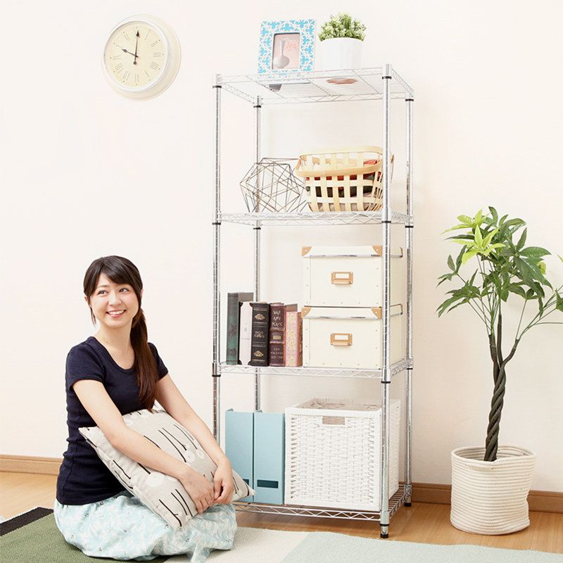 창고 철제선반 수납 진열대 적재 보관랙 음식점 펜트리 80x35x1.2m 4단 - 상세 이미지 2