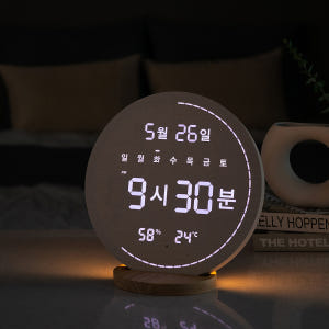 플라이토 4세대 블루투스 스피커 백라이트 LED 벽시계 인테리어 온습도 ... 솔직 후기 | 실제 배치 사진 포함 - 상품 이미지 3