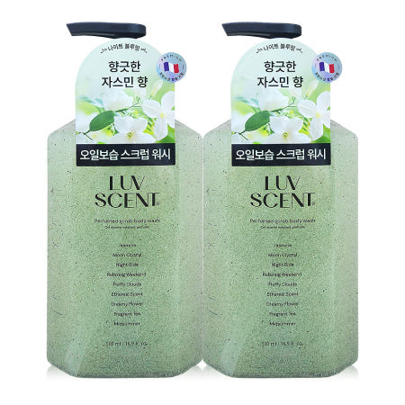 럽센트 스크럽 바디워시 나이트 블루밍 자스민향 500ml, 2개