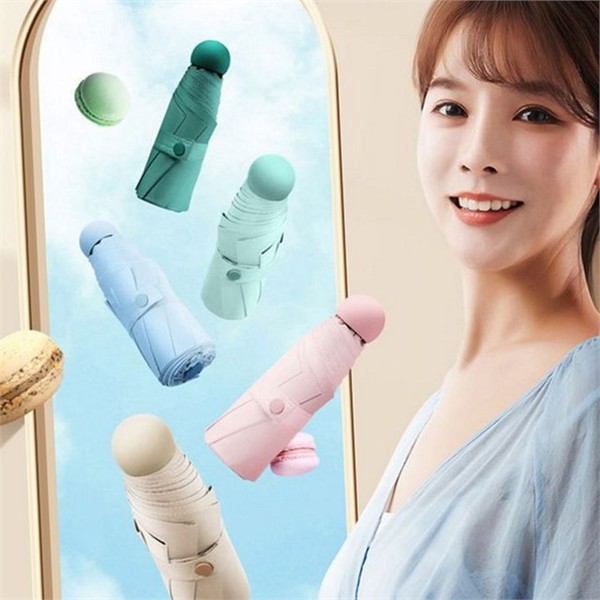 컴팩트 여성 휴대용 우산 5단 경량 접이식 휴대용 우산 자외선 - 상세 이미지 2