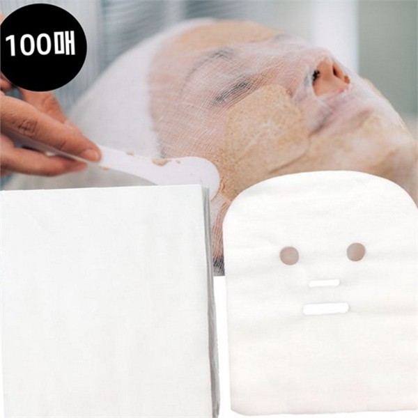 수분 순면 마스크팩 시트 100매 진정 얼굴 마스크팩 거즈 토닝 - 상세 이미지 2