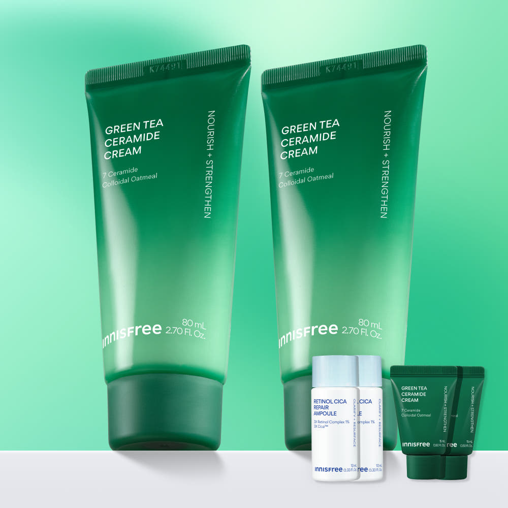 이니스프리 이니스프리 그린티 세라마이드 버터 보습 크림 80ml, 2개