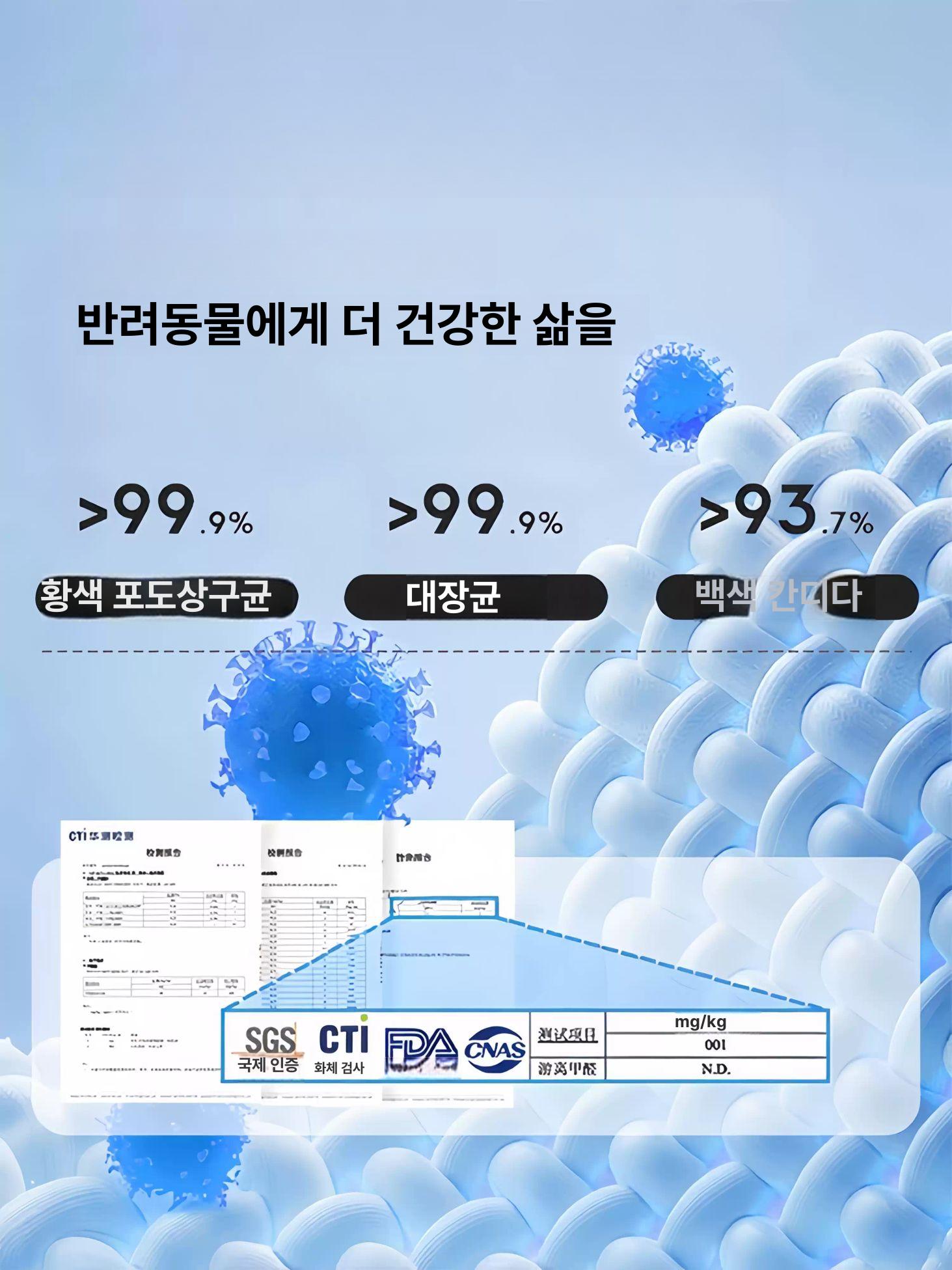 여름용 냉감 강아지 고양이 쿨링 아이스 침대 [폴라 월드 블루] S[40x30cm] - 상세 이미지 5