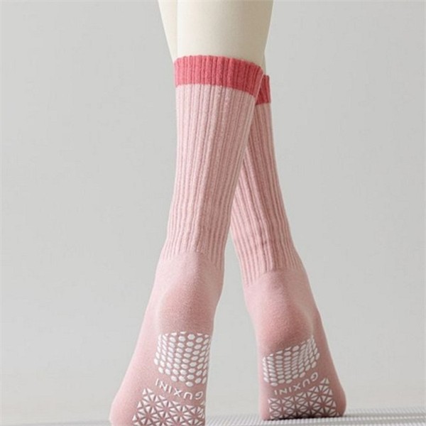 미끄럼 여성 필라테스 양말 논슬립 여성 요가 양말 토삭스 방지 - 상품 이미지