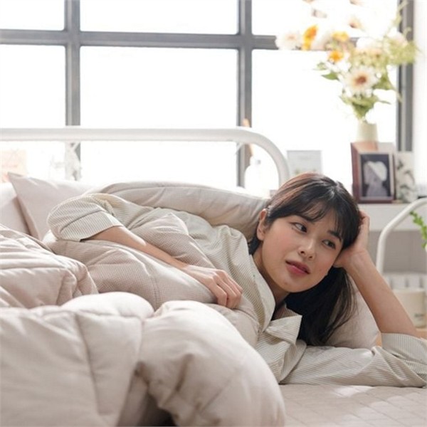 부드러운 간절기 차렵 이불 마이크로 사계절 차렵 이불 따뜻한 가벼운 - 상세 이미지 2