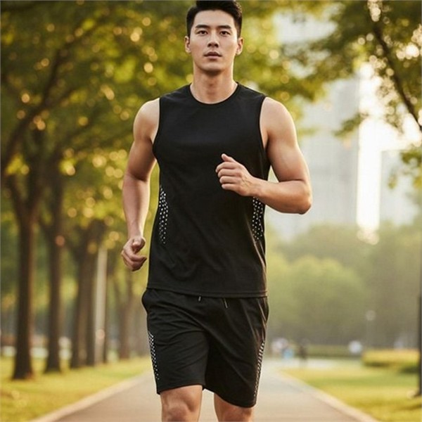 기능성 남성 스포츠 헬스 남성 운동복 런닝복 세트 - 상품 이미지