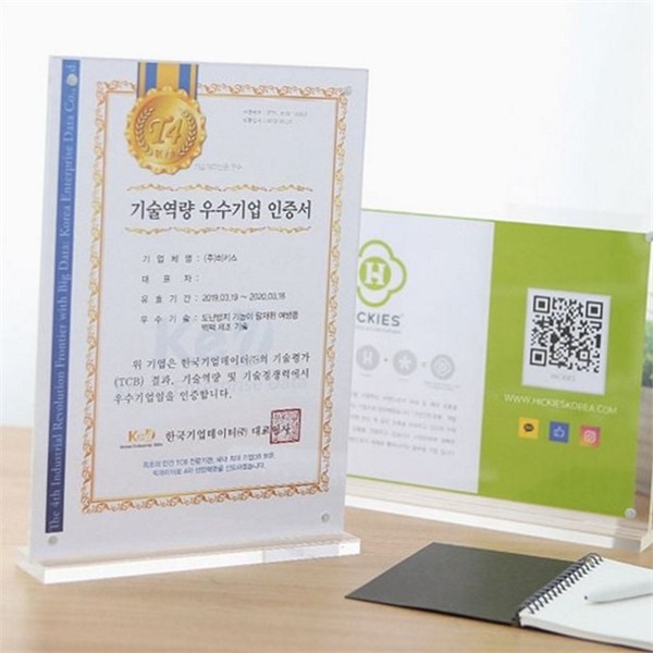 진열용 a4 탁상 액자 스탠드 사진 액자 아크릴 투명 - 상세 이미지 2