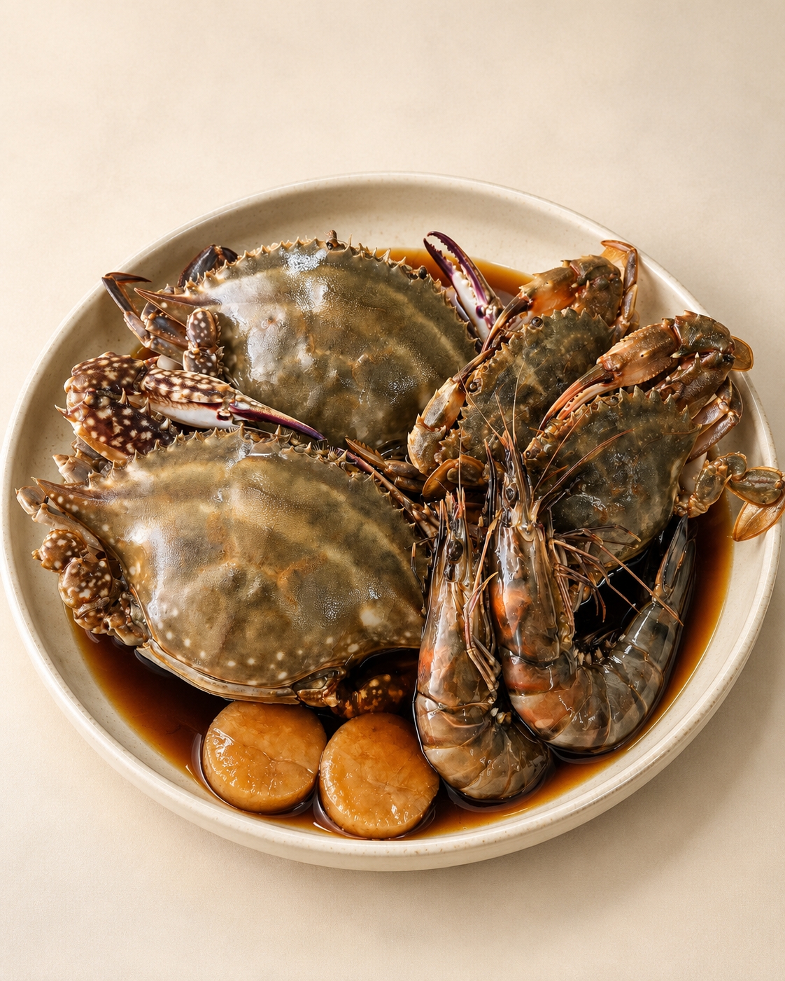 연평도 암꽃게 돌게 새우 관자 모듬장-프리미엄 모듬장 2.5kg 이미지 6
