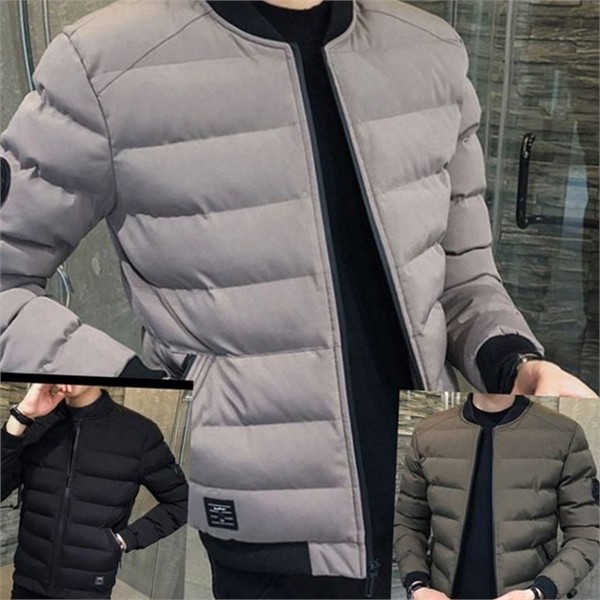 경량 남성 패딩 점퍼 오버핏 남성 항공 점퍼 겨울 캐주얼 - 상품 이미지