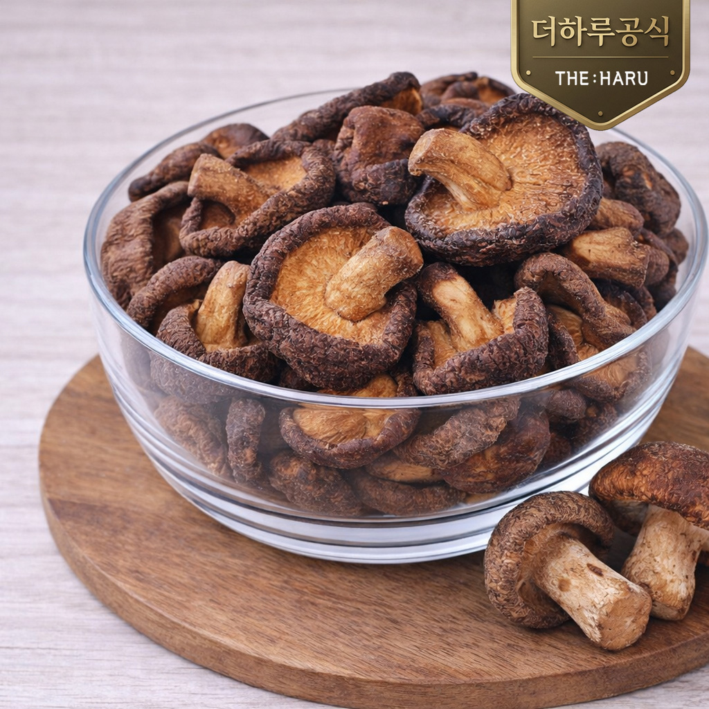 더하루 표고버섯칩 / 무밀가루 저당 무염 건강간식 저칼로리 야채칩 - 상품 이미지