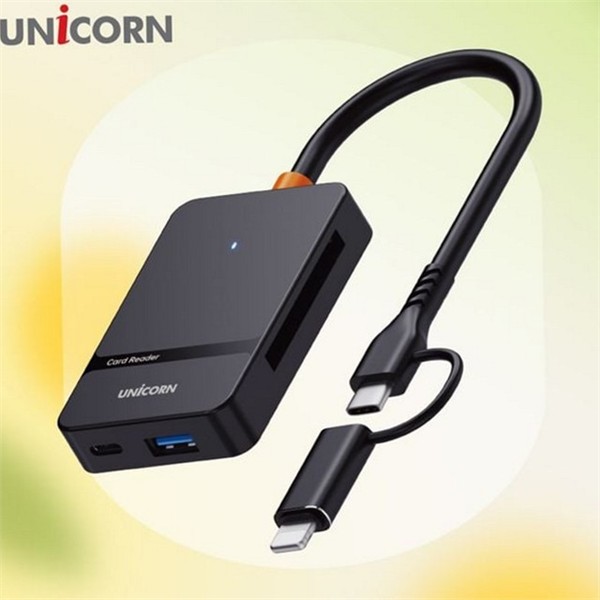 고속 usb 멀티 카드 리더기 6in1 듀얼 usb c 타입 - 상품 이미지