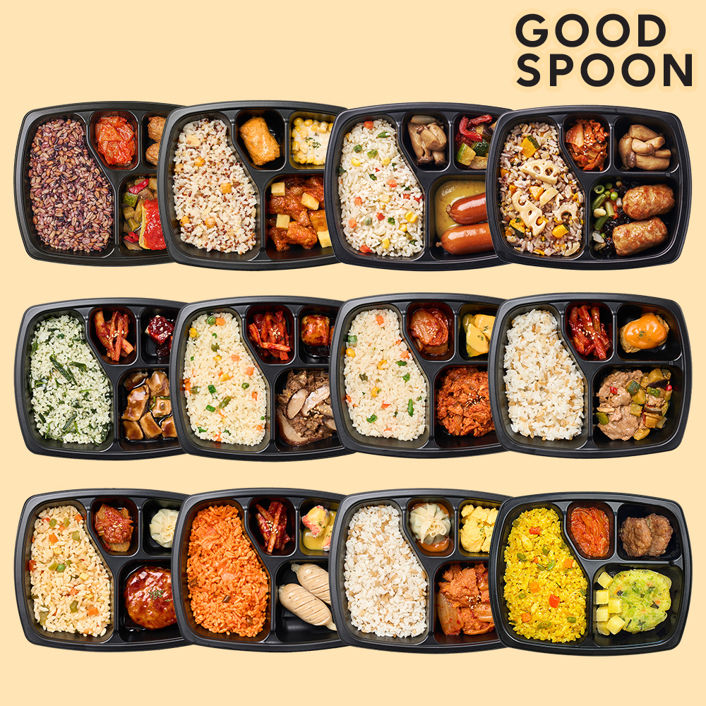 굿스푼 맛있는 밥/반찬 [시즌3+4] 12종 12팩 집중 관리 다이어트 식단 간편한 저당 도시락 - 상품 이미지
