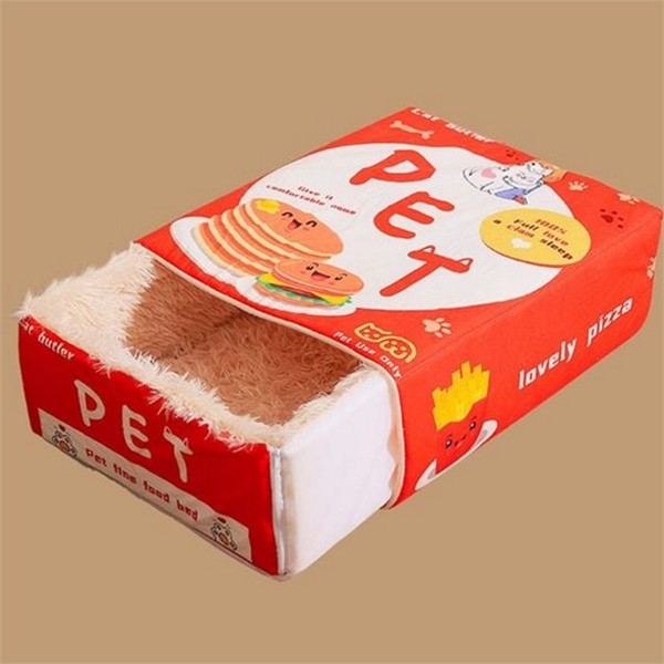 햄버거 고양이 숨숨 집 L 아늑한 반려동물 숨숨 집 보금자리 - 상세 이미지 2