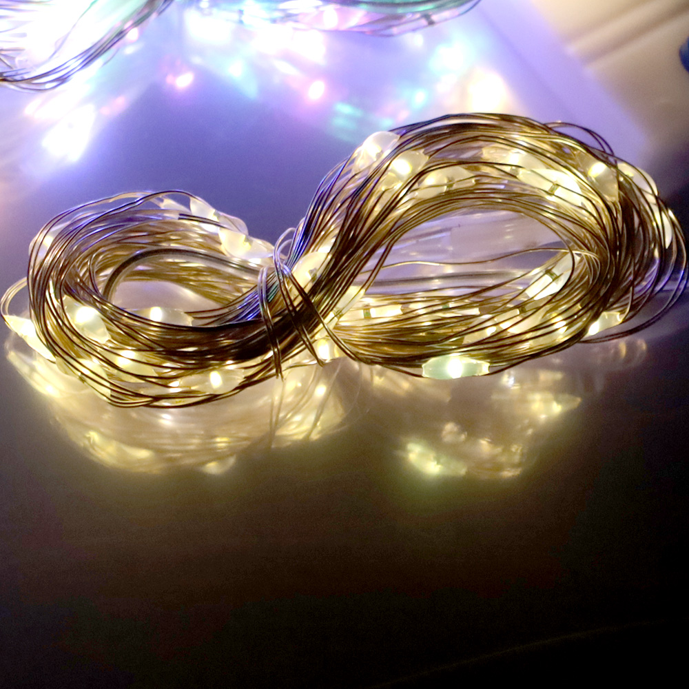 led 와이어 전구 감성 캠핑 줄 조명 2type 2size, 점멸 2m웜화이트