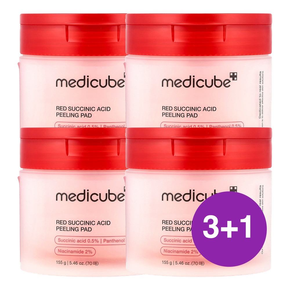 Medicube 레드 석신산 필링 패드 155g, 4개 - 상품 이미지
