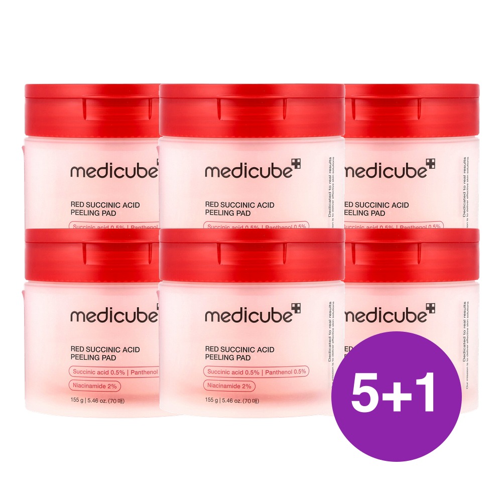 Medicube 레드 석신산 필링 패드 155g, 6개 - 상품 이미지