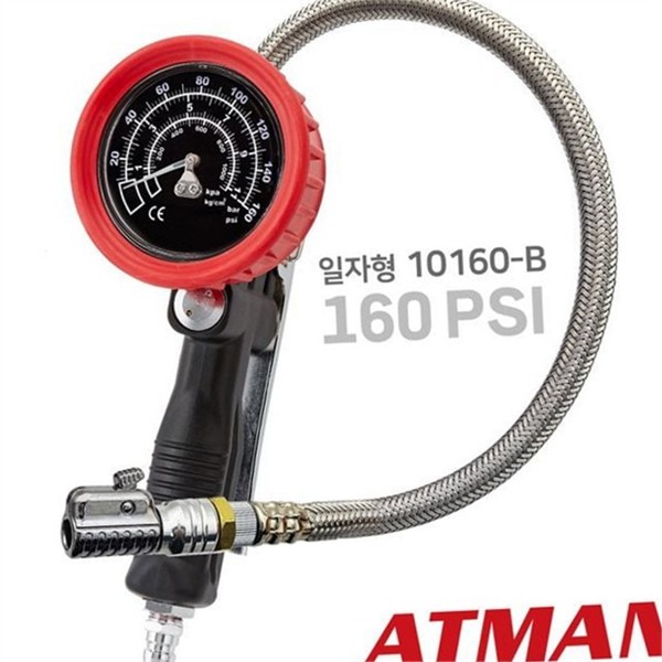 에어 자동차 타이어 공기압 주입기 160PSI 압력계 차량용 타이어 게이지 - 상품 이미지