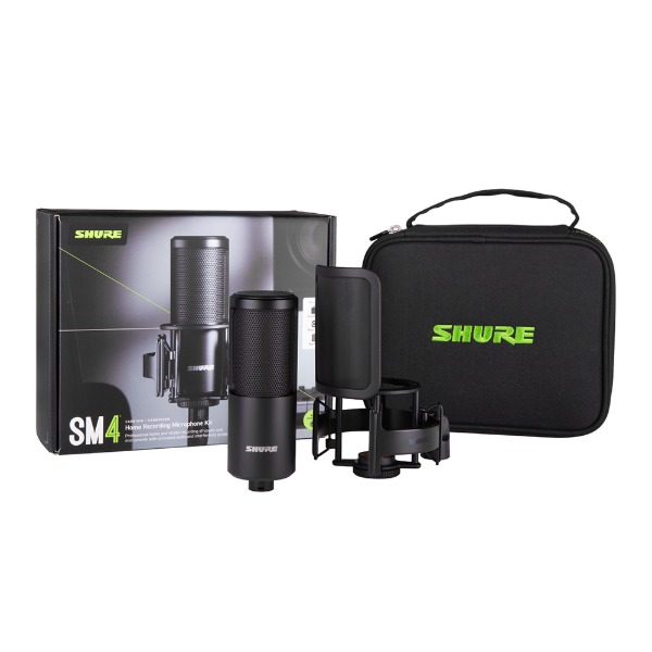 SHURE SM4 KIT 슈어 보컬용 유선 컨덴서 마이크 키트