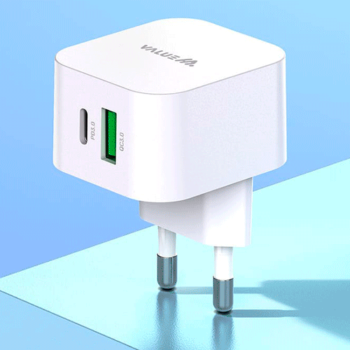 [VALUEM] 벨류엠 25W(PD3.0+QC3.0) 2포트 PSS 초고속 분리형 충전기 - 상세 이미지 2