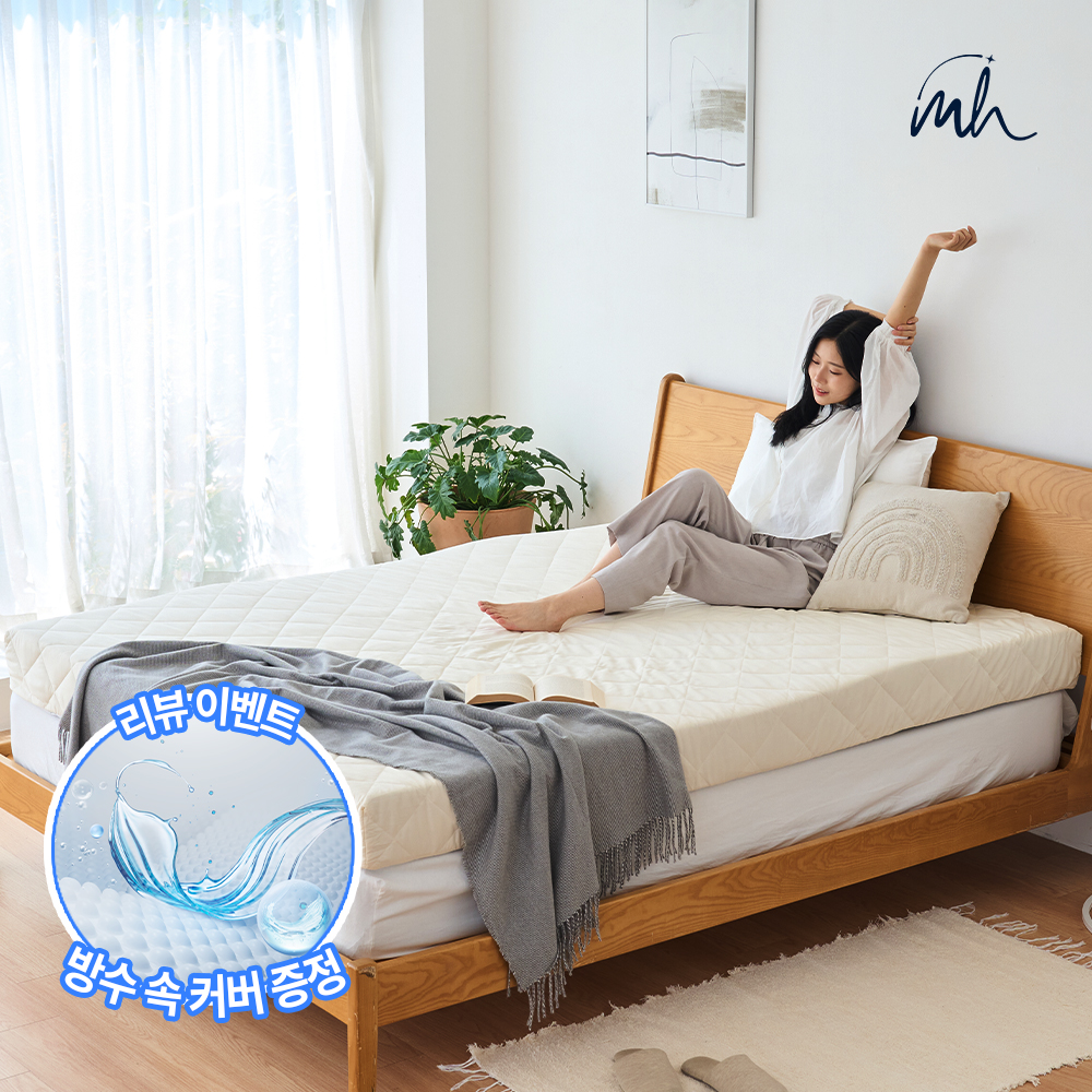 국내생산 평판 탄탄한 마약 매트리스 자취 토퍼 원룸 침대 바닥 허리좋은 수면매트 6cm - 상품 이미지