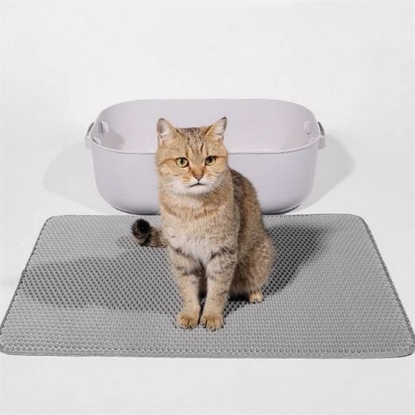 반려동물 고양이 모래 매트 발판 고양이 벌집 매트 화장실 - 상품 이미지