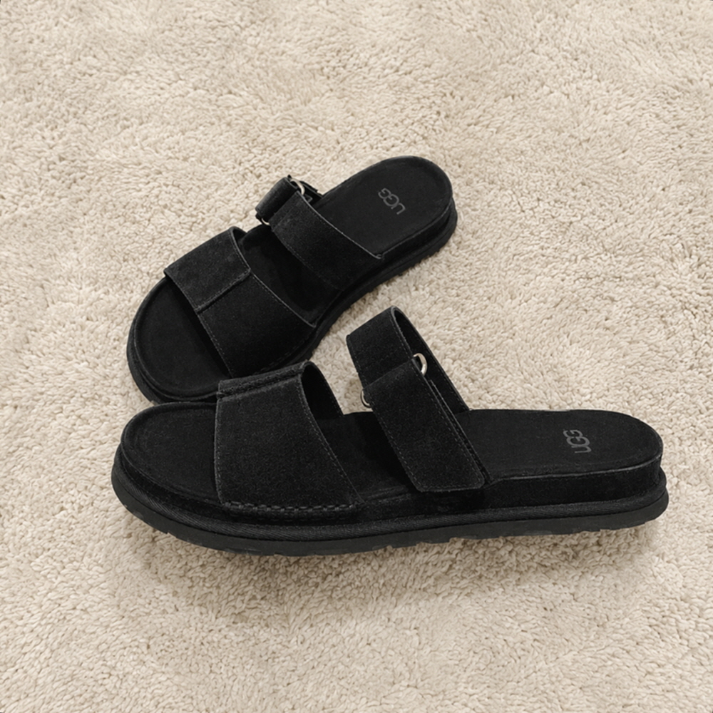UGG 어그 골든게이즈 슬라이드 여성 플랫폼 샌들 블랙 1178590-BLK - 상품 이미지