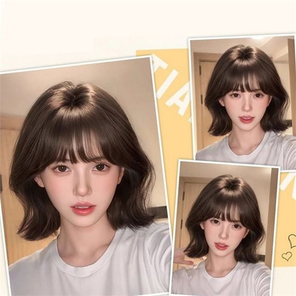 패션 여성 숏 컷 가발 자연 여성 풀 가발 전체 - 상세 이미지 2