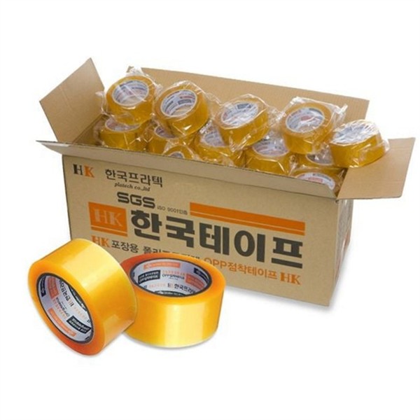 포장용 경포장 투명 박스 테이프 40M 50개 사무실 박스 테이프 - 상세 이미지 2
